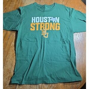 Baylor University Football Houston‎ Strong Size Large Green Fanatics Tee Shirt